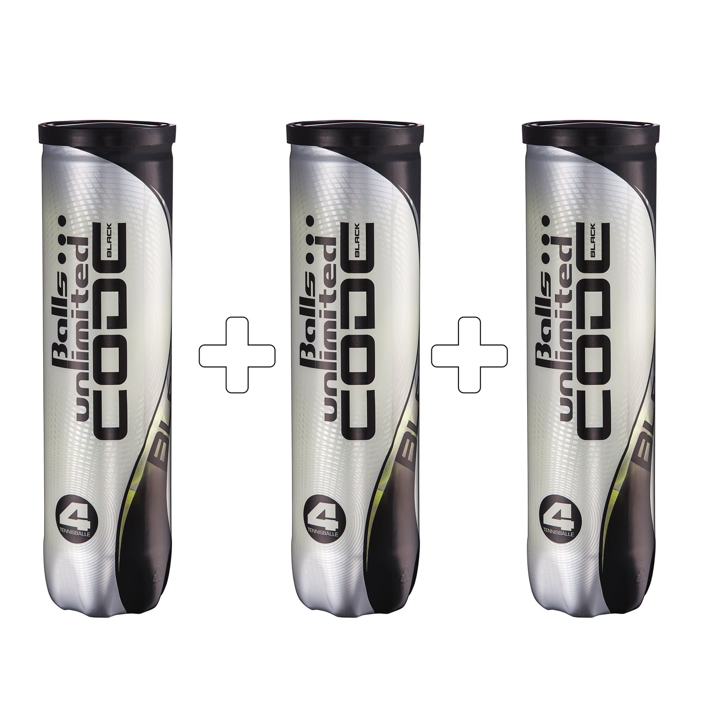 Balls Unlimited Puszka 4 szt. 3x Code Black Balls Unlimited Puszka 4 szt. 3x Code Black