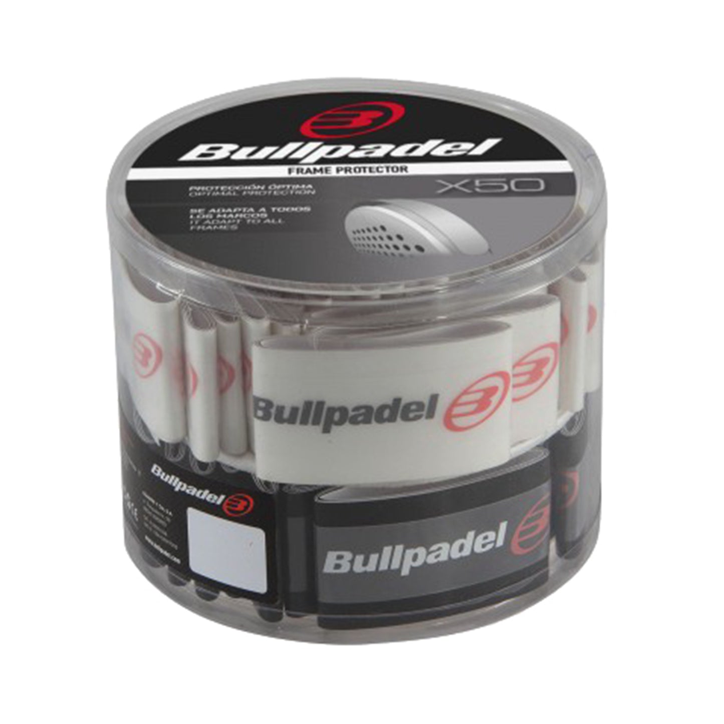 Bullpadel FRAME BOX Taśma ochronna ramy Padel Opakowanie 50 szt. Bullpadel FRAME BOX Taśma ochronna ramy Padel Opakowanie 50 szt.