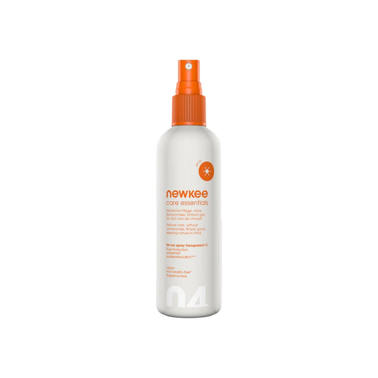 Newkee Sun Spray transparent 50 Kosmetyki - biały, pomarańczowy Newkee Sun Spray transparent 50 Kosmetyki - biały, pomarańczowy