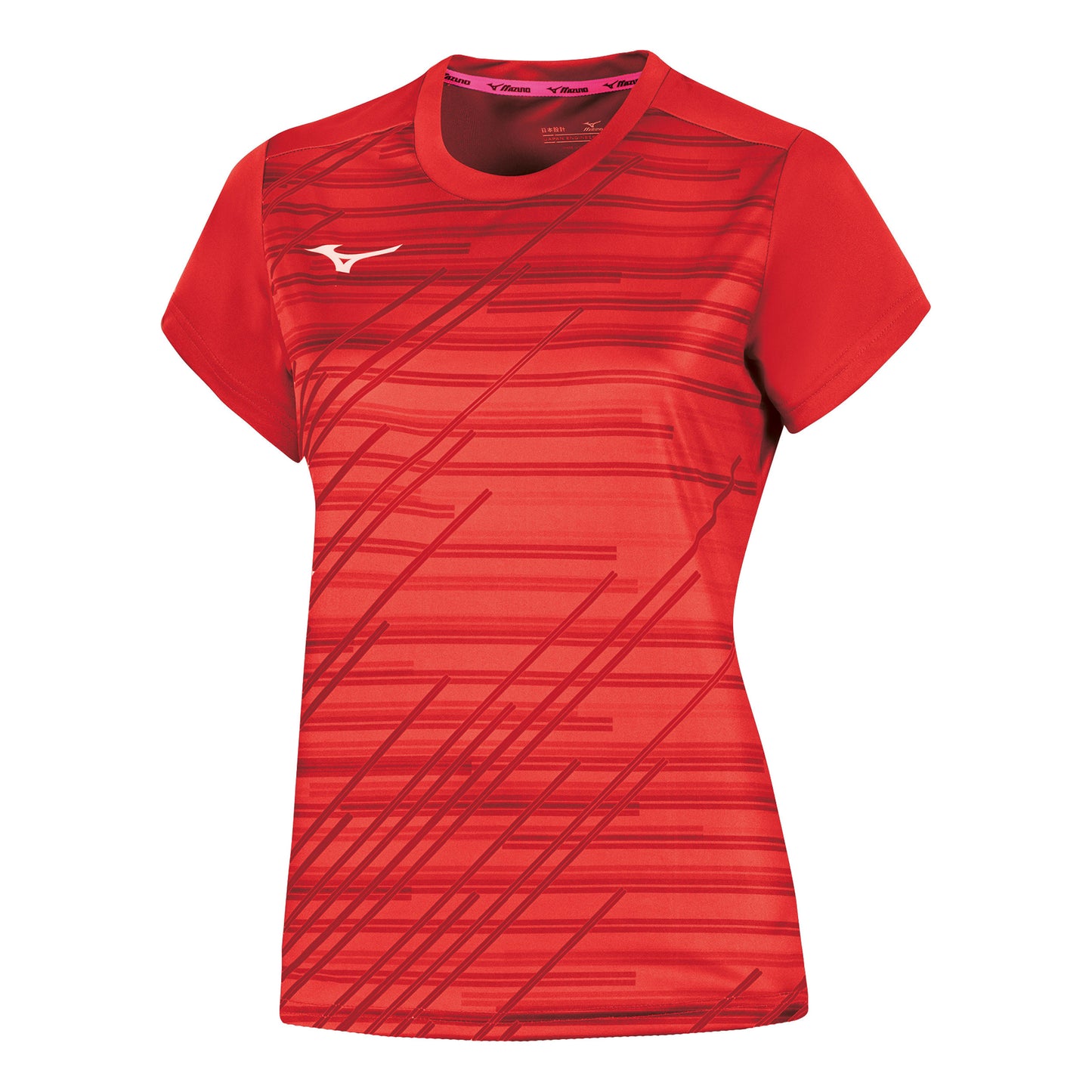 Mizuno Team Chiba Koszulka Kobiety-czerwony Mizuno Team Chiba Koszulka Kobiety-czerwony