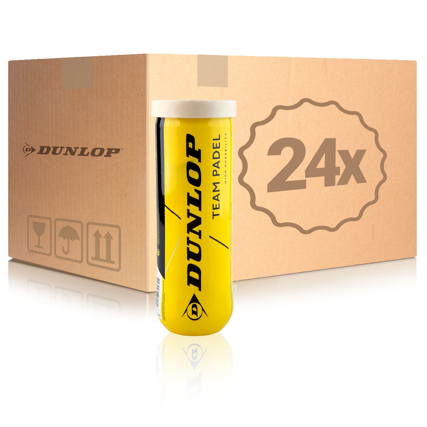 Dunlop 24x puszka 3 szt. Team Padel Dunlop 24x puszka 3 szt. Team Padel