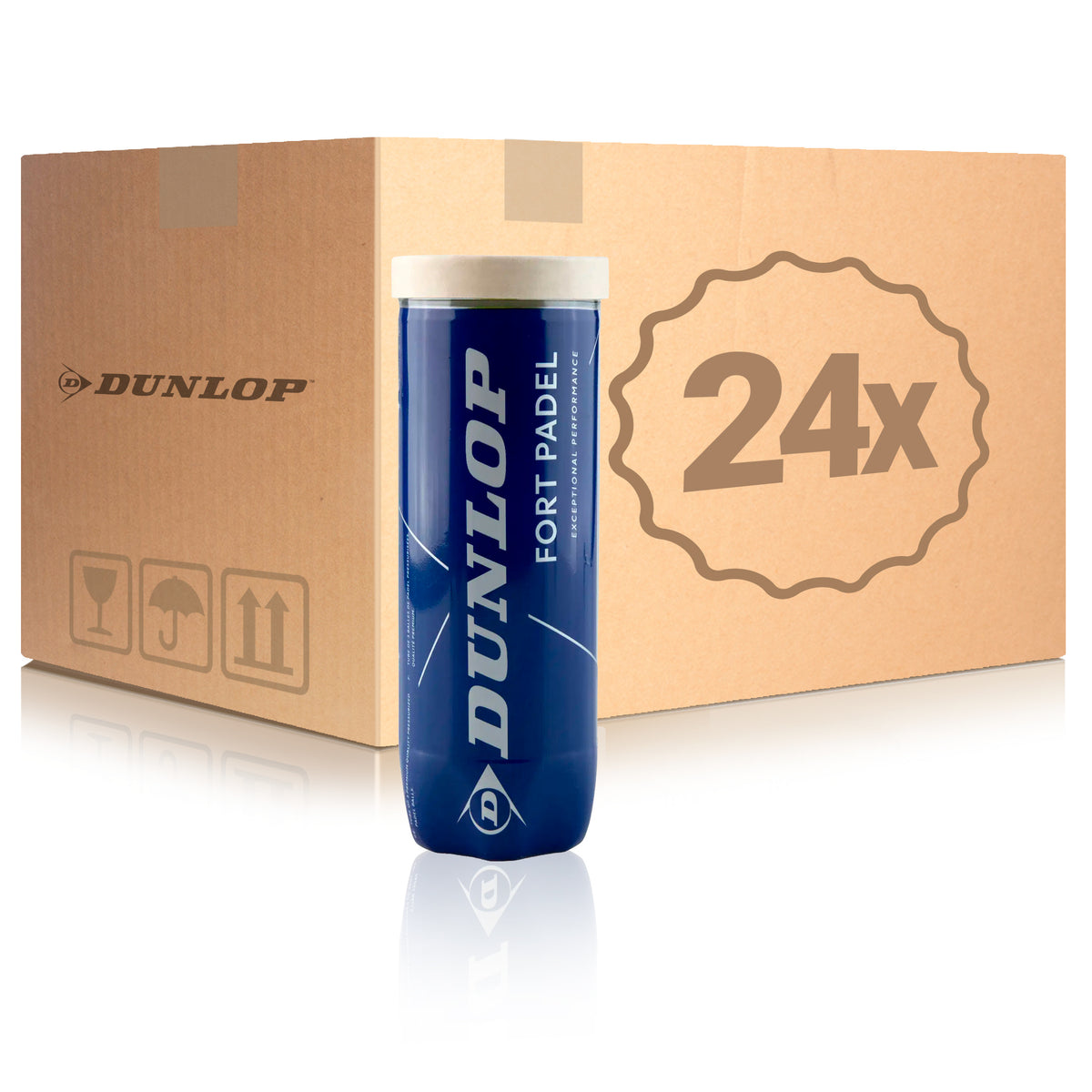Dunlop 24x puszka 3 szt. Fort Padel Dunlop 24x puszka 3 szt. Fort Padel