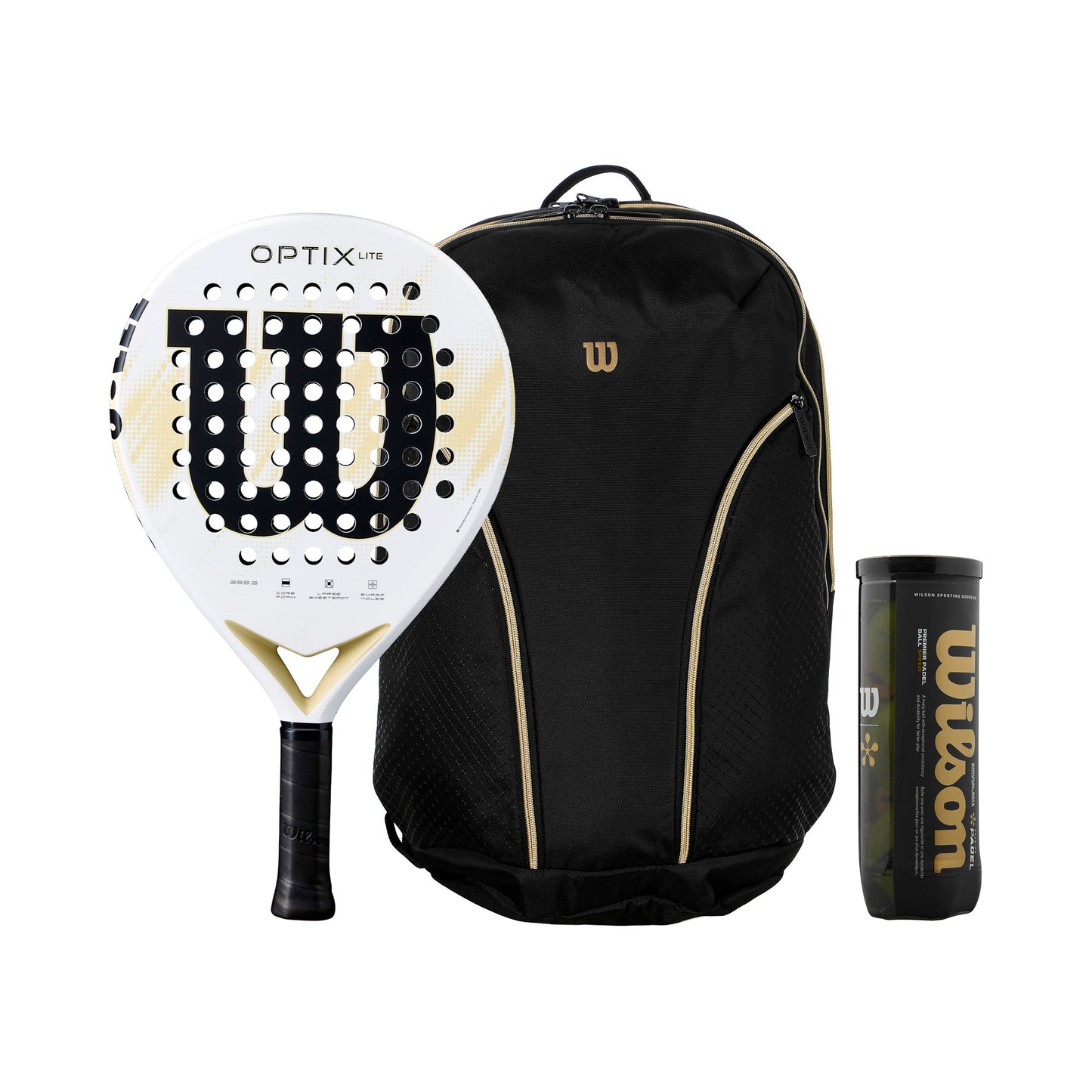 Wilson Opakowanie 3 szt. Optix V2 Lite PLUS PUSZKA Z PIŁKAMI, PLUS TORBA NA RAKIETĘ Wilson Opakowanie 3 szt. Optix V2 Lite PLUS PUSZKA Z PIŁKAMI, PLUS TORBA NA RAKIETĘ