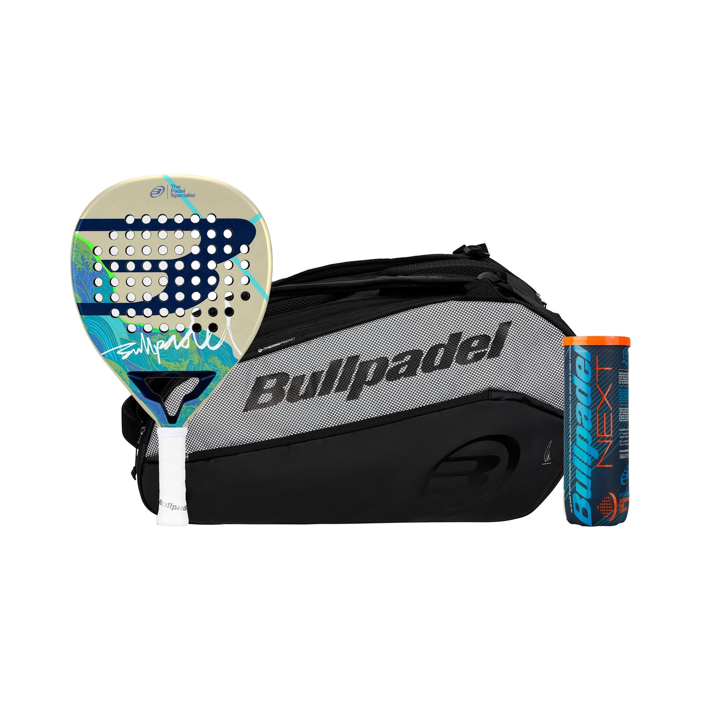Bullpadel Iconic Light 26 PLUS TORBA NA RAKIETĘ, PLUS PUSZKA Z PIŁKAMI Bullpadel Iconic Light 26 PLUS TORBA NA RAKIETĘ, PLUS PUSZKA Z PIŁKAMI