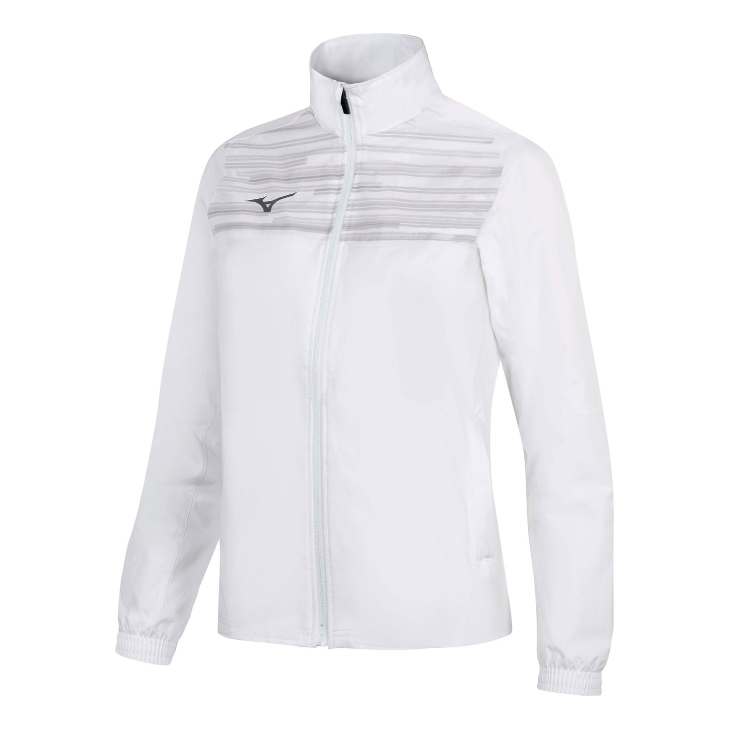 Mizuno Team Chiba Micro Kurtka treningowa Kobiety-biały Mizuno Team Chiba Micro Kurtka treningowa Kobiety-biały