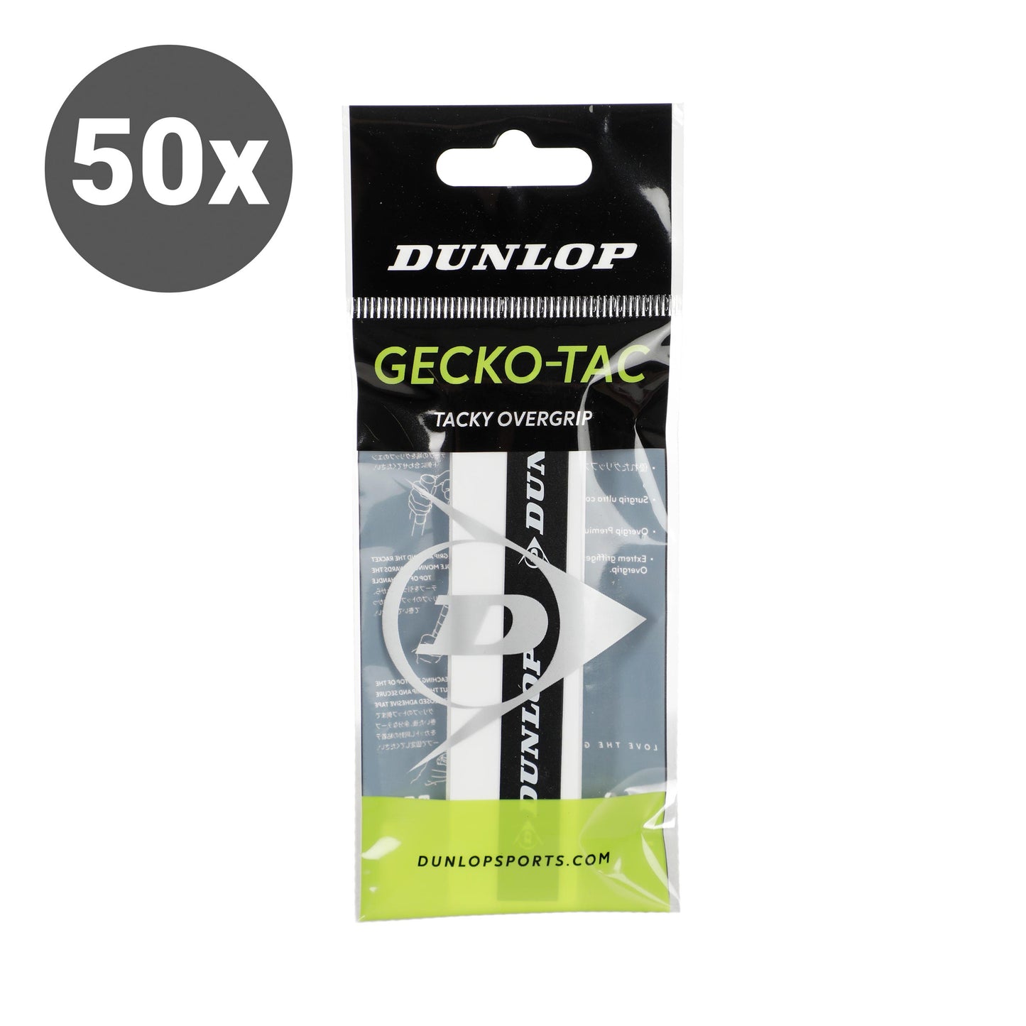 Dunlop Gecko-Tac Opakowanie 50 szt. - biały Dunlop Gecko-Tac Opakowanie 50 szt. - biały