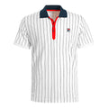 Stripes Polo Mężczyźni-Biały,Ciemnoniebieski