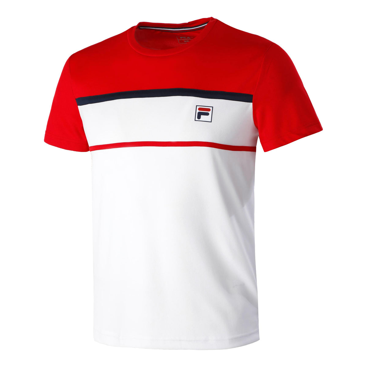 Fila Steve Koszulka Mężczyźni - biały, czerwony