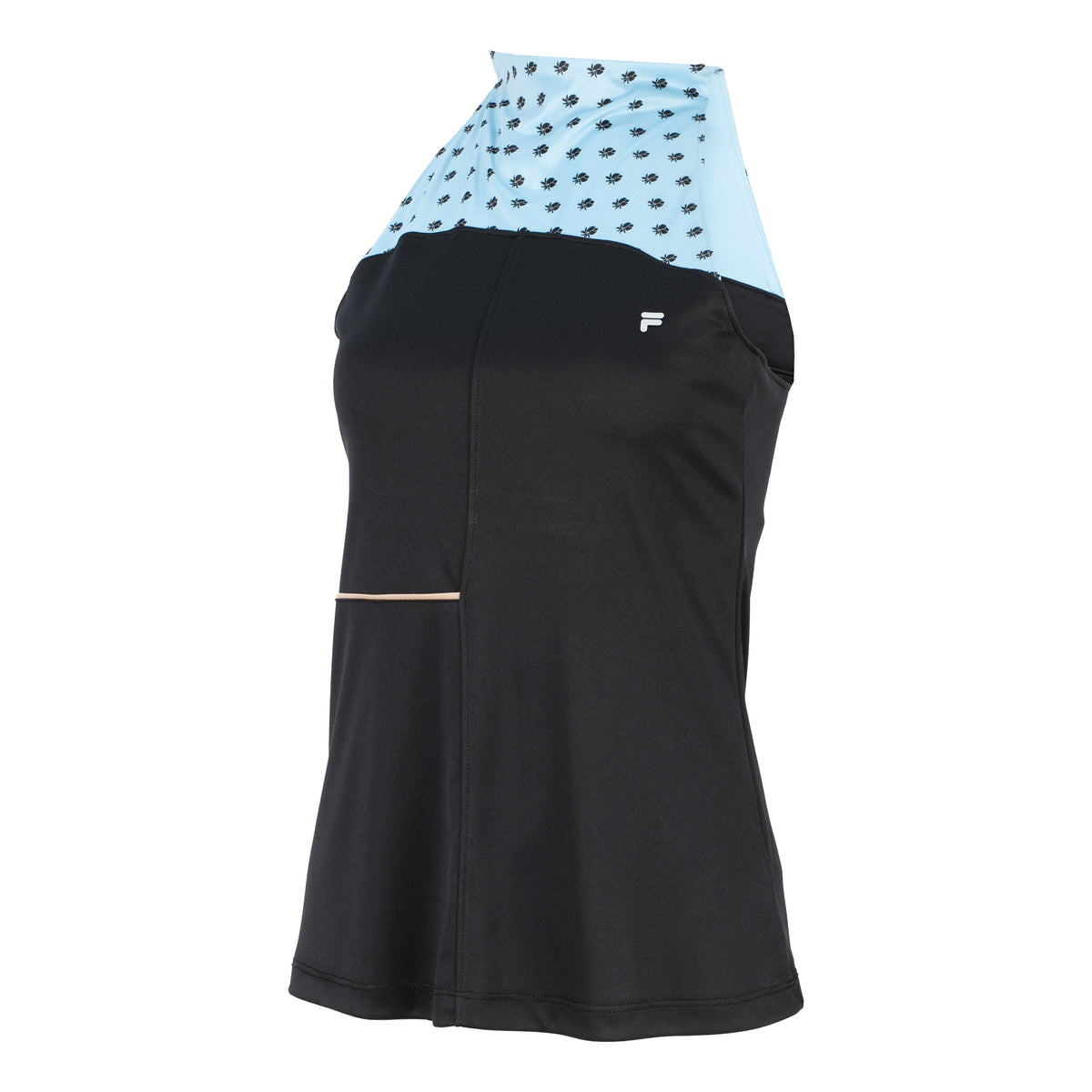 Fila Lottie Tank top Kobiety - czarny, jasnoniebieski
