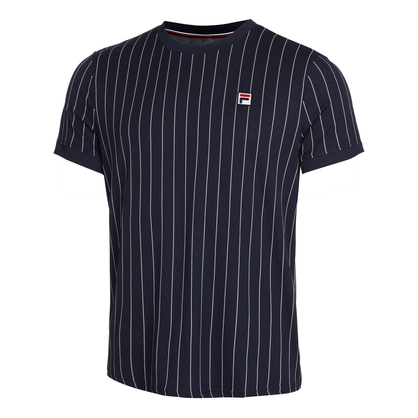 Fila Stripes Koszulka Mężczyźni - ciemnoniebieski, biały