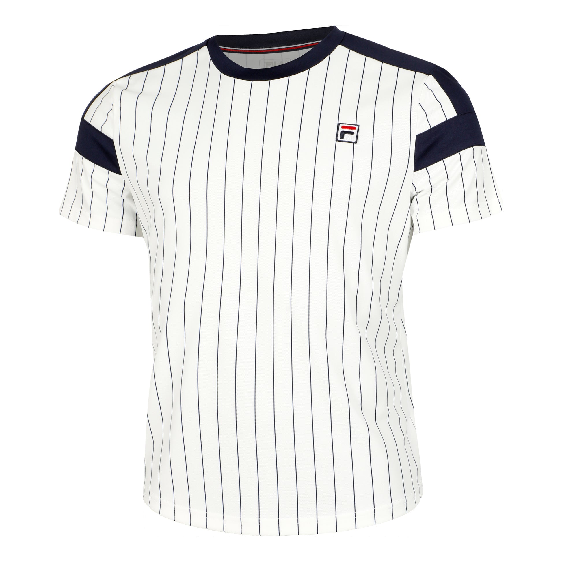 Fila Stripes Jascha Koszulka Mężczyźni - krem,