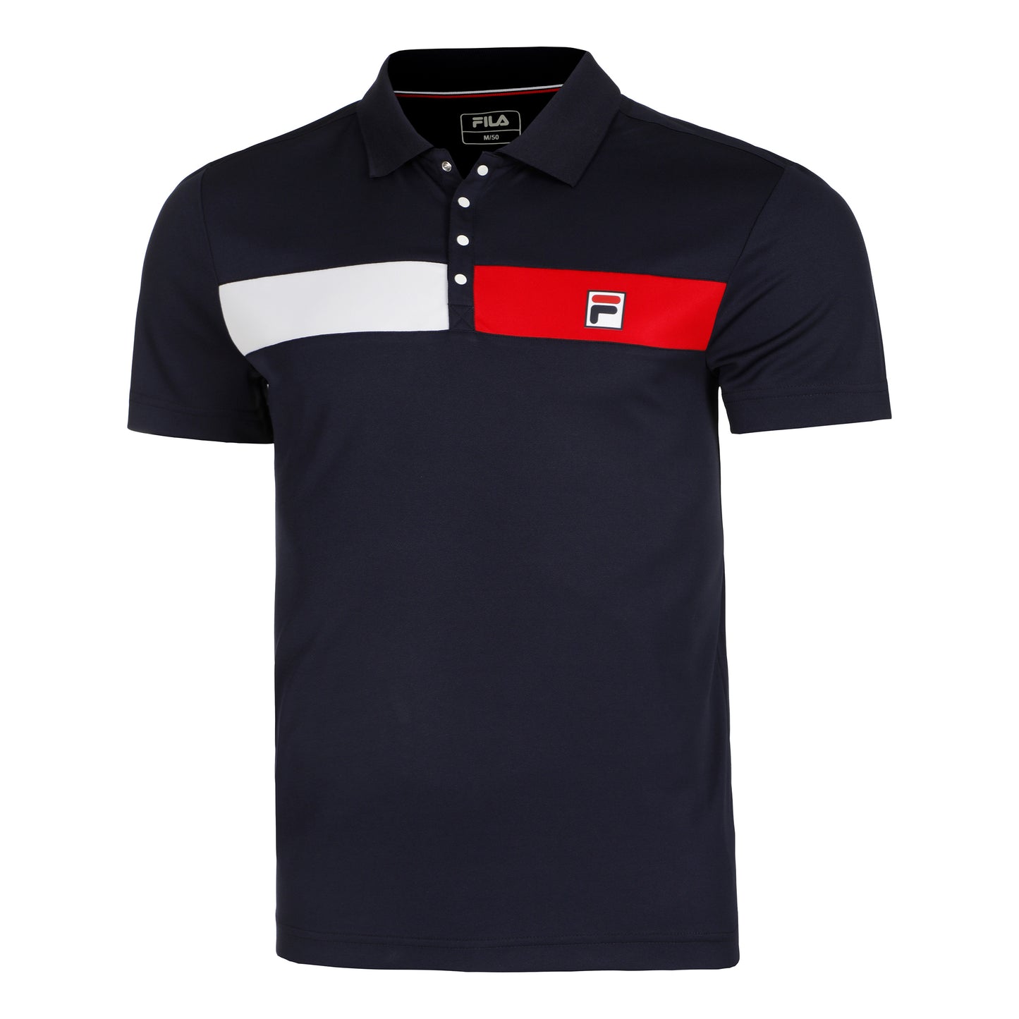 Fila Jayden Polo Mężczyźni-Ciemnoniebieski,Czerwony