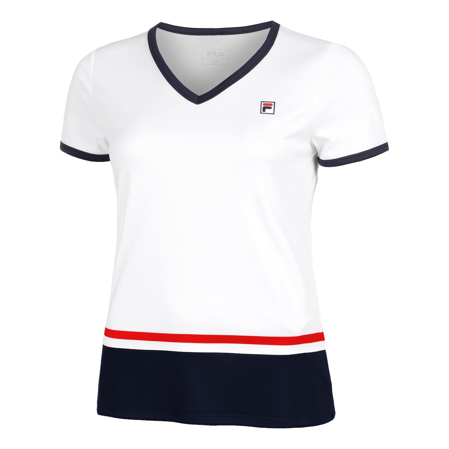 Fila Elisabeth Koszulka Kobiety-Biały,Ciemnoniebieski