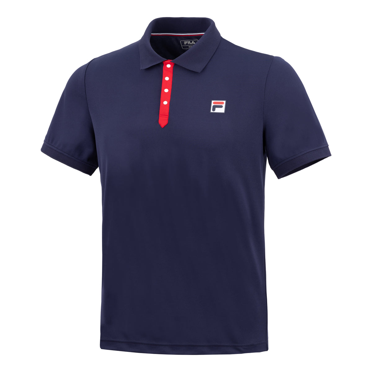 Fila Dominic Polo Mężczyźni - ciemnoniebieski, czerwony
