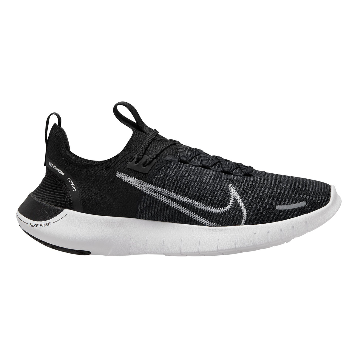 Nike Free Run Flyknit Next Nature But neutralny Mężczyźni - czarny, biały