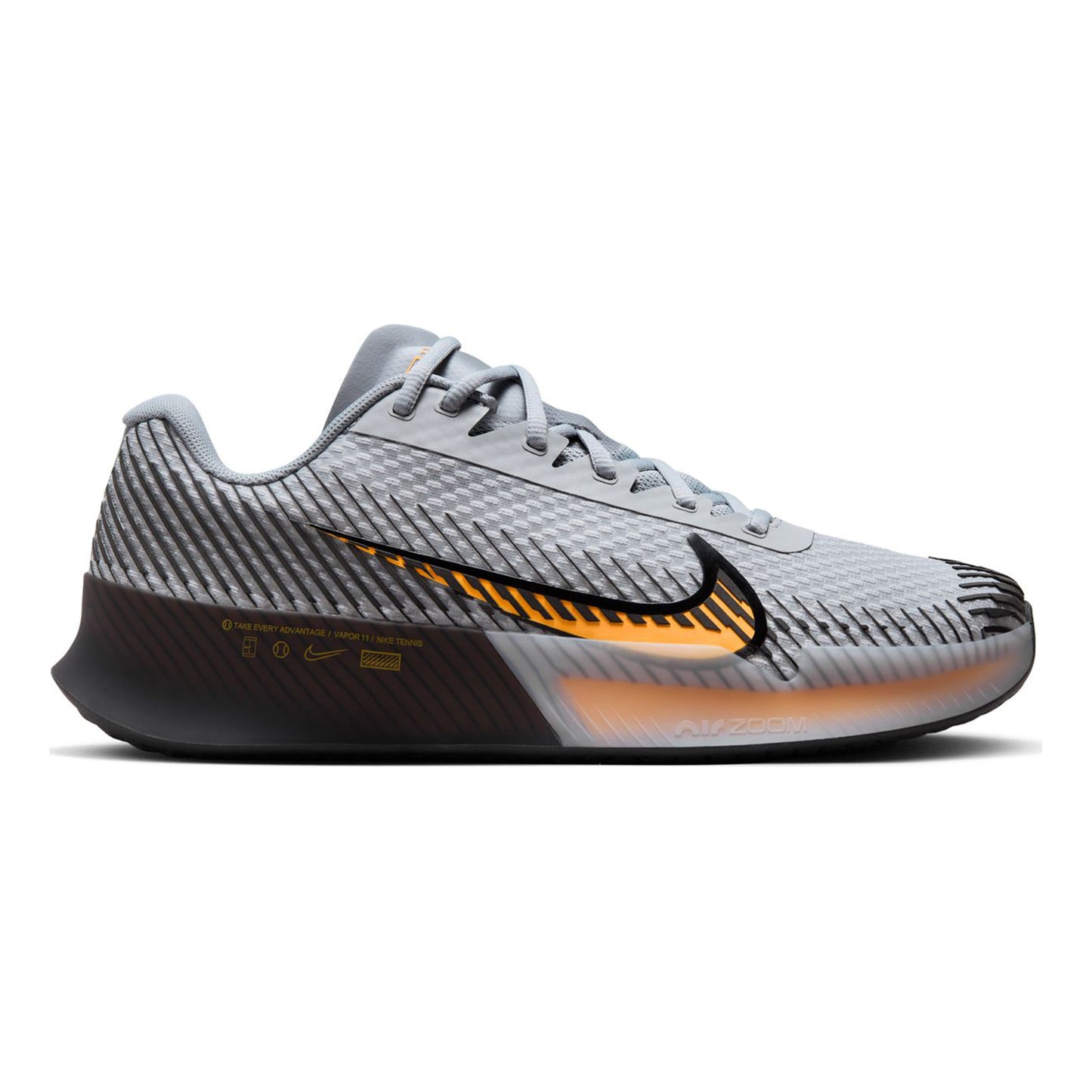 Nike Air Zoom Vapor 11 buty do tenisa allcourt Mężczyźni - szary, pomarańczowy