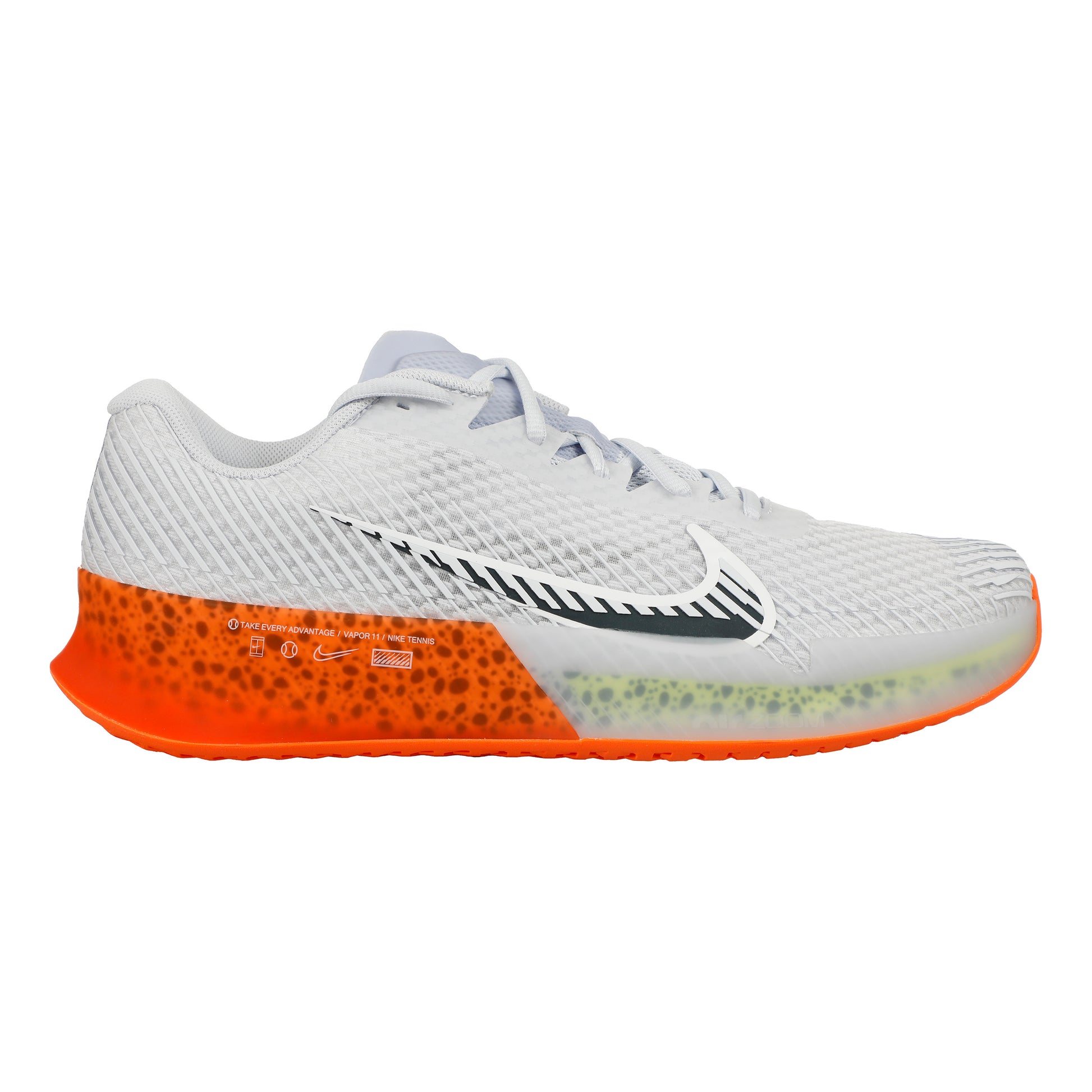 Nike Air Zoom Vapor 11 Electric buty do tenisa allcourt Mężczyźni - biały, pomarańczowy