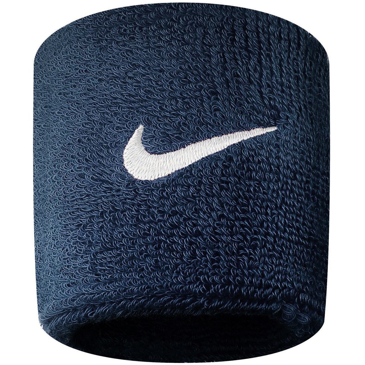 Nike Swoosh Opaska przeciwpotna Opakowanie 2 szt. krótki - ciemnoniebieski, biały