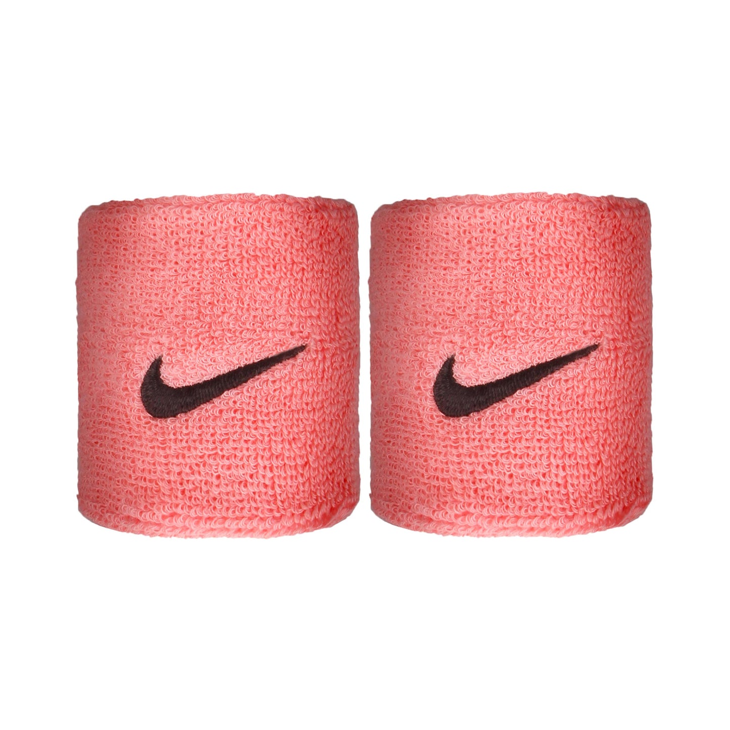 Nike Swoosh Opaska przeciwpotna Opakowanie 2 szt. krótki - róż, czarny