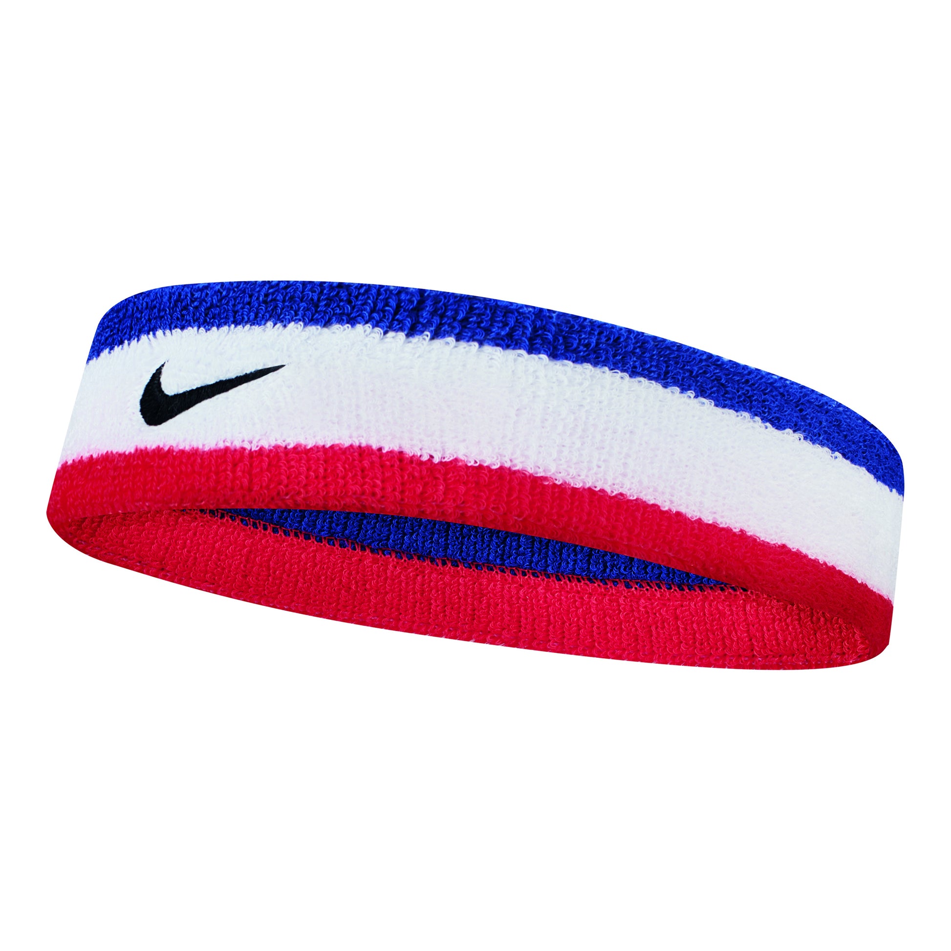 Nike Swoosh Opaska na głowę Unisex - biały, niebieski