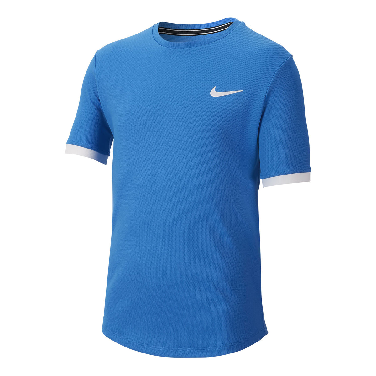 Nike Court Dry Koszulka Chłopcy - jasnoniebieski, biały