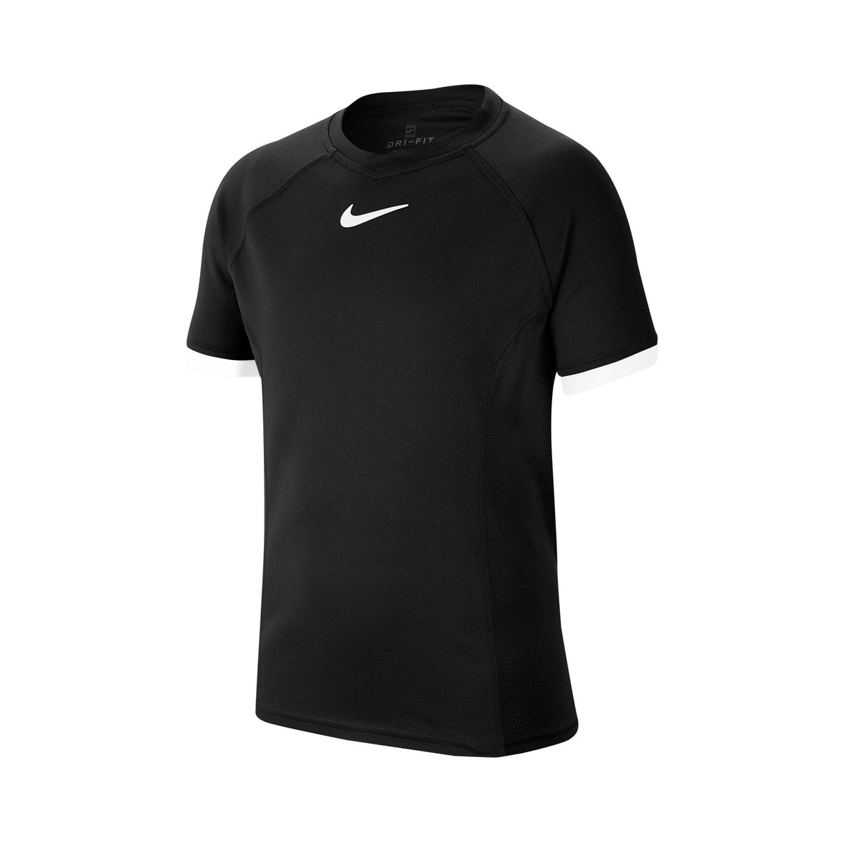 Nike Court Dri-Fit Koszulka Chłopcy - czarny, biały