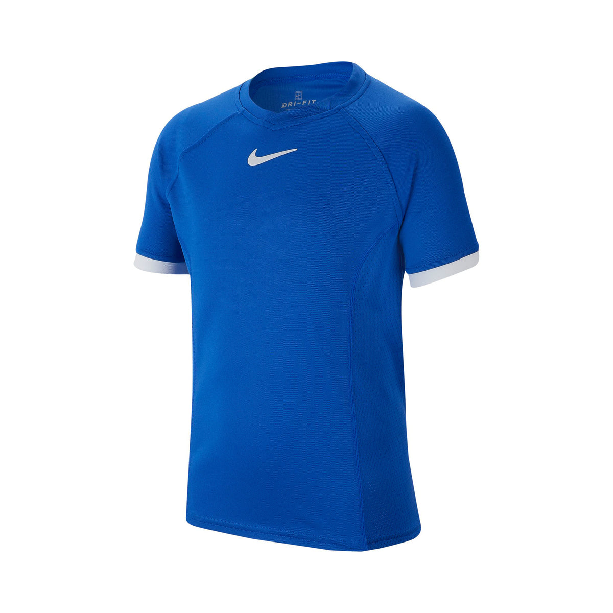 Nike Court Dri-Fit Koszulka Chłopcy - niebieski, biały
