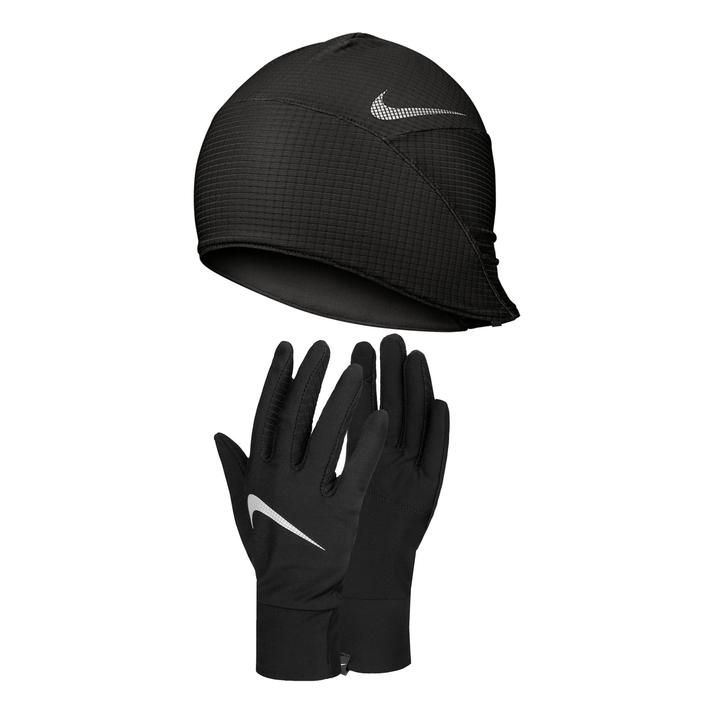 Nike Essential Mütze + Rękawiczki Mężczyźni-czarny,srebrny