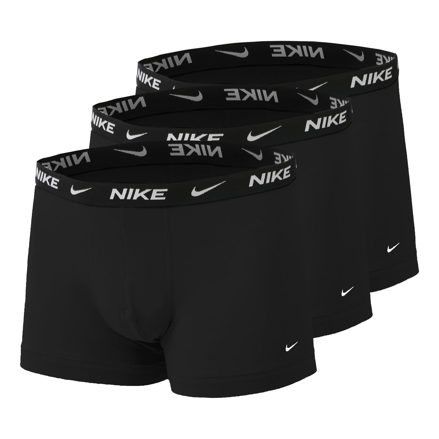 Nike Everyday Cotton Strech Trunk Bokserki Opakowanie 3 Szt. Mężczyźni-Czarny,Biały