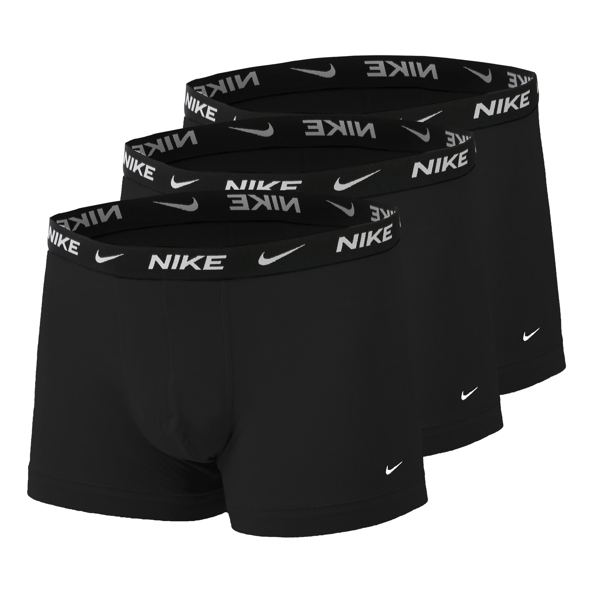 Nike Everyday Cotton Strech Trunk Bokserki Opakowanie 3 Szt. Mężczyźni-Czarny,Biały