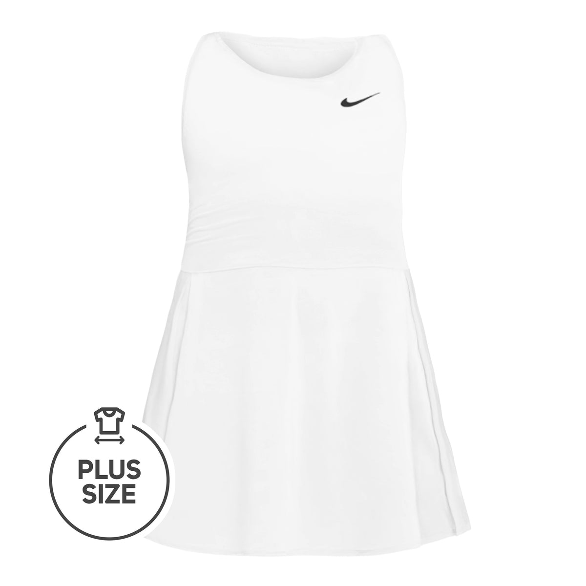 Nike Court Advantage Plus Size Sukienka Kobiety - biały,