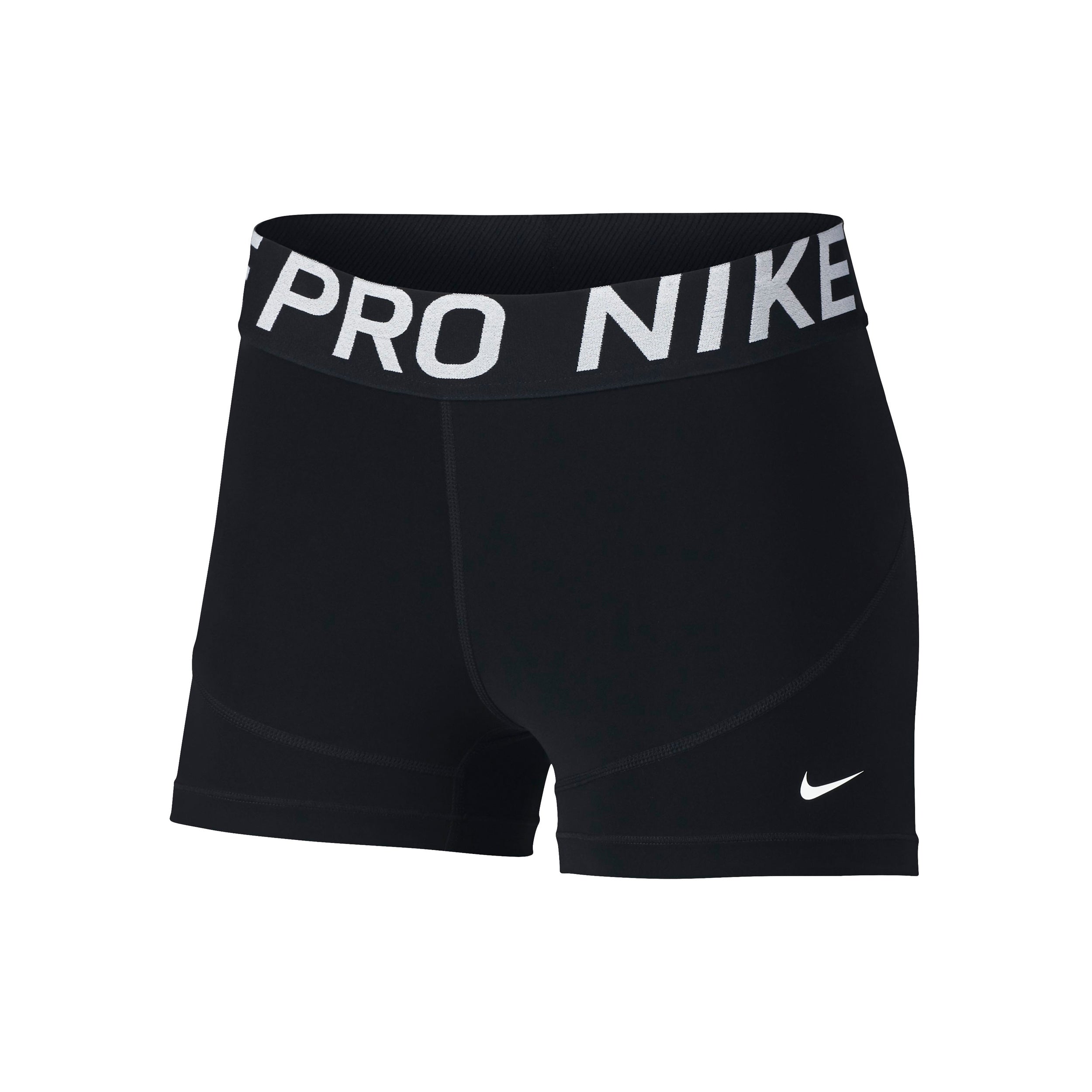 Nike Dri-Fit Big Kids 3in Szorty Dziewczynki-czarny,biały