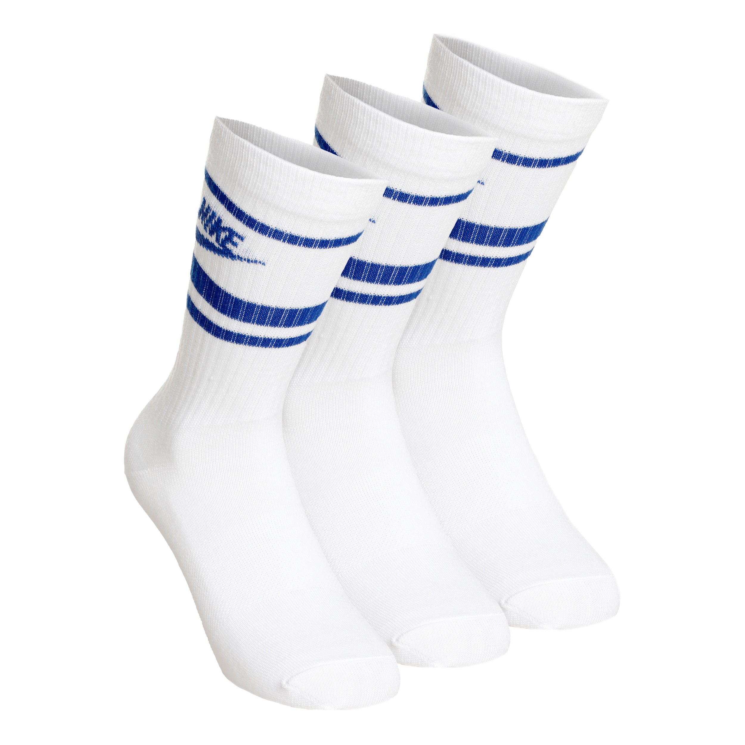 Nike Sportswear Essential Skarpety tenisowe Opakowanie 3 szt. Unisex - biały, niebieski