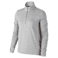 Element Half-Zip Running Długi Rękaw Kobiety - jasnoszary, srebrny