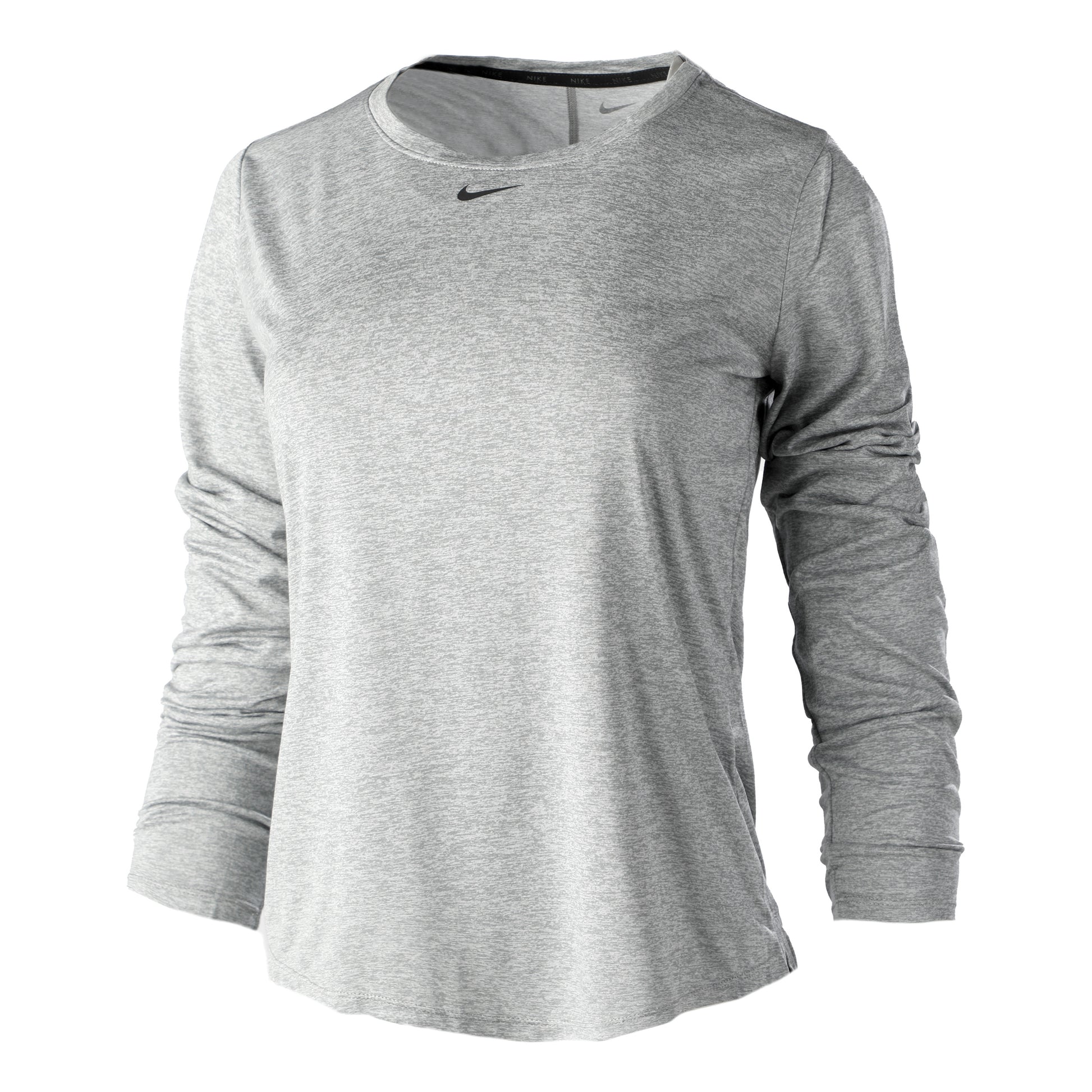 Nike Dri-Fit One Standard Długi Rękaw Kobiety - szary, czarny