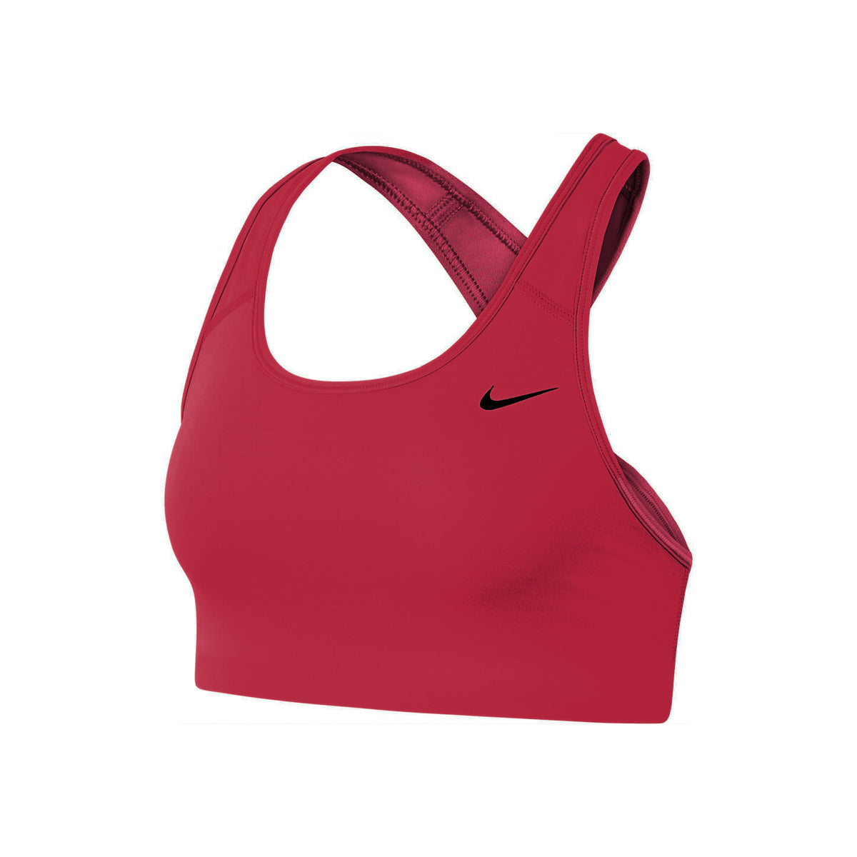 Nike Dri-Fit Swoosh Stanik sportowy Kobiety - czerwony, czarny