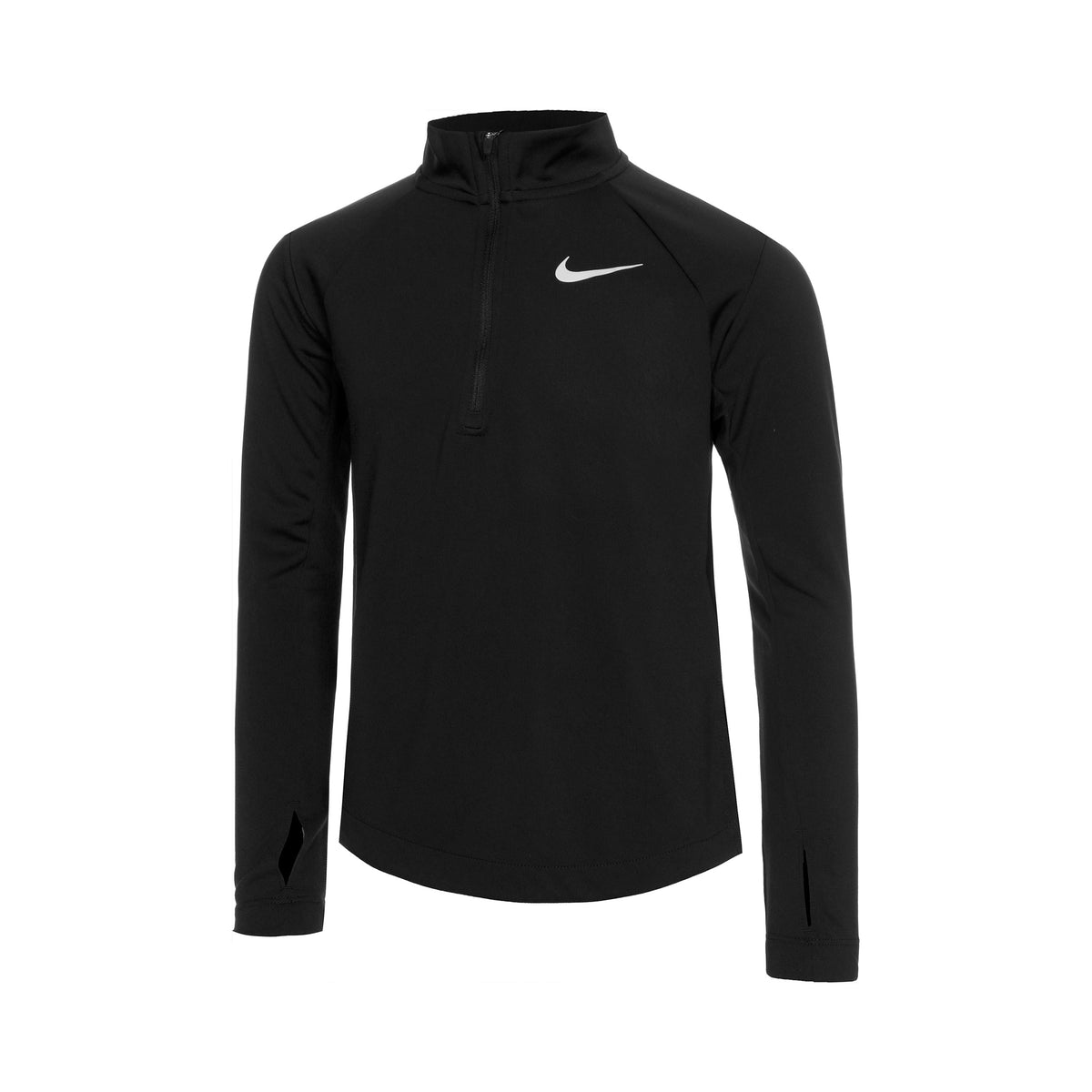Nike Dri-Fit Big Kids Długi Rękaw Dziewczynki - czarny,