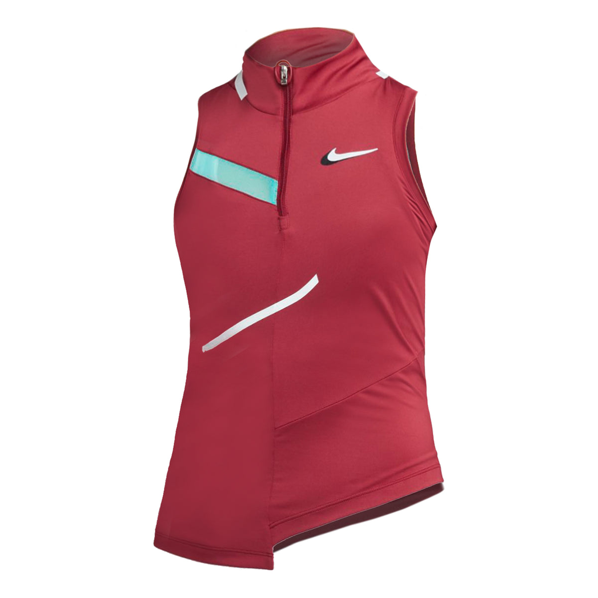 Nike Court Dri-Fit Tank top Kobiety - ciemnoczerwony, wielokolorowy
