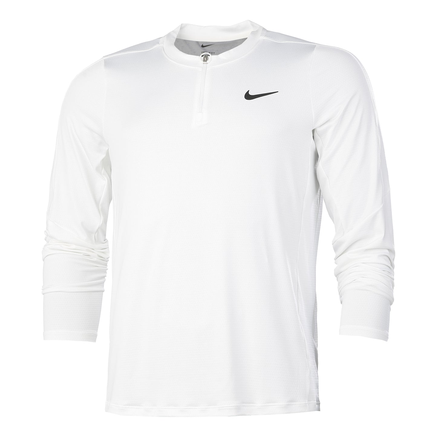 Nike Court Dri-Fit Half-Zip Długi Rękaw Mężczyźni - biały,