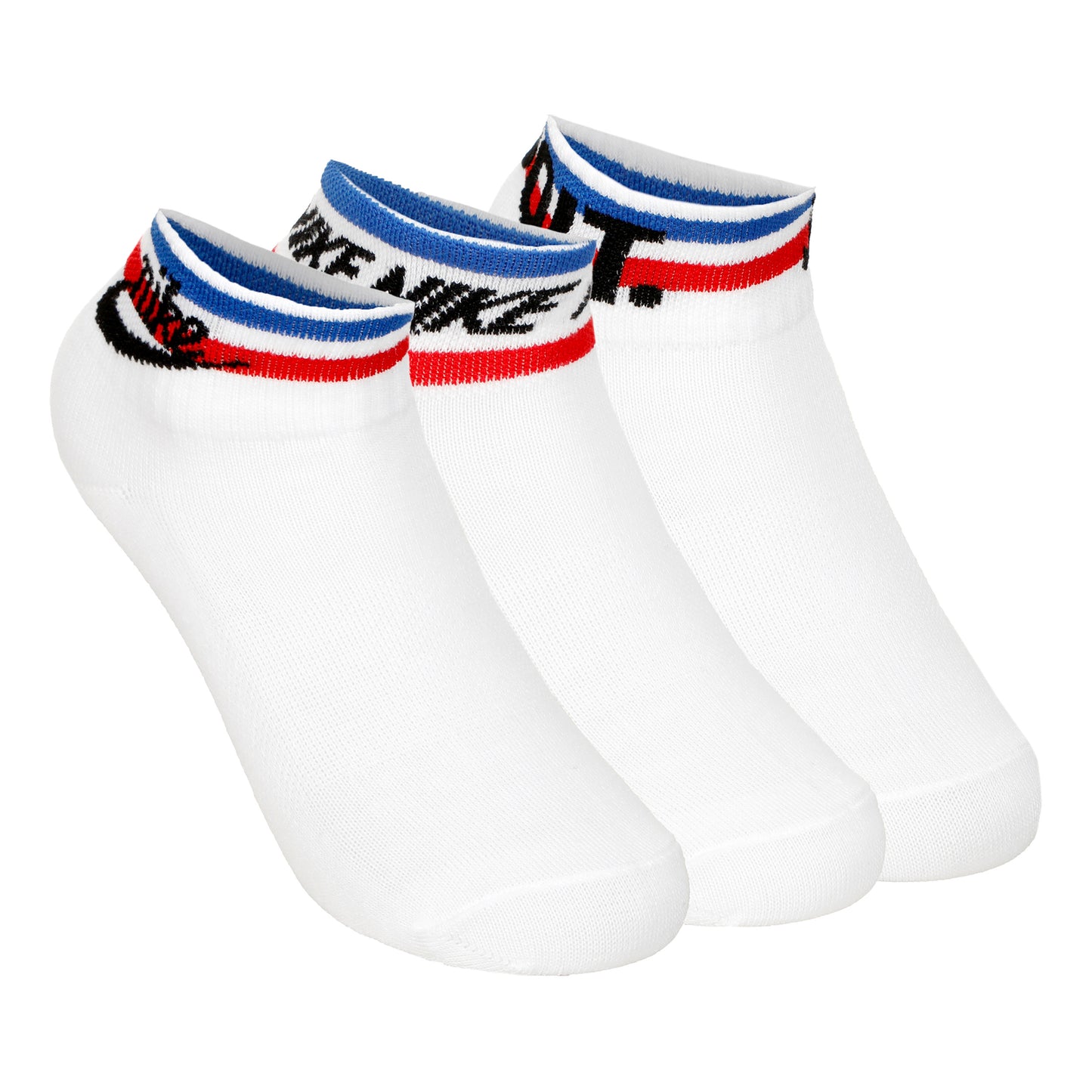 Nike Ankle Essential Skarpety tenisowe Opakowanie 3 szt. Unisex - biały, wielokolorowy