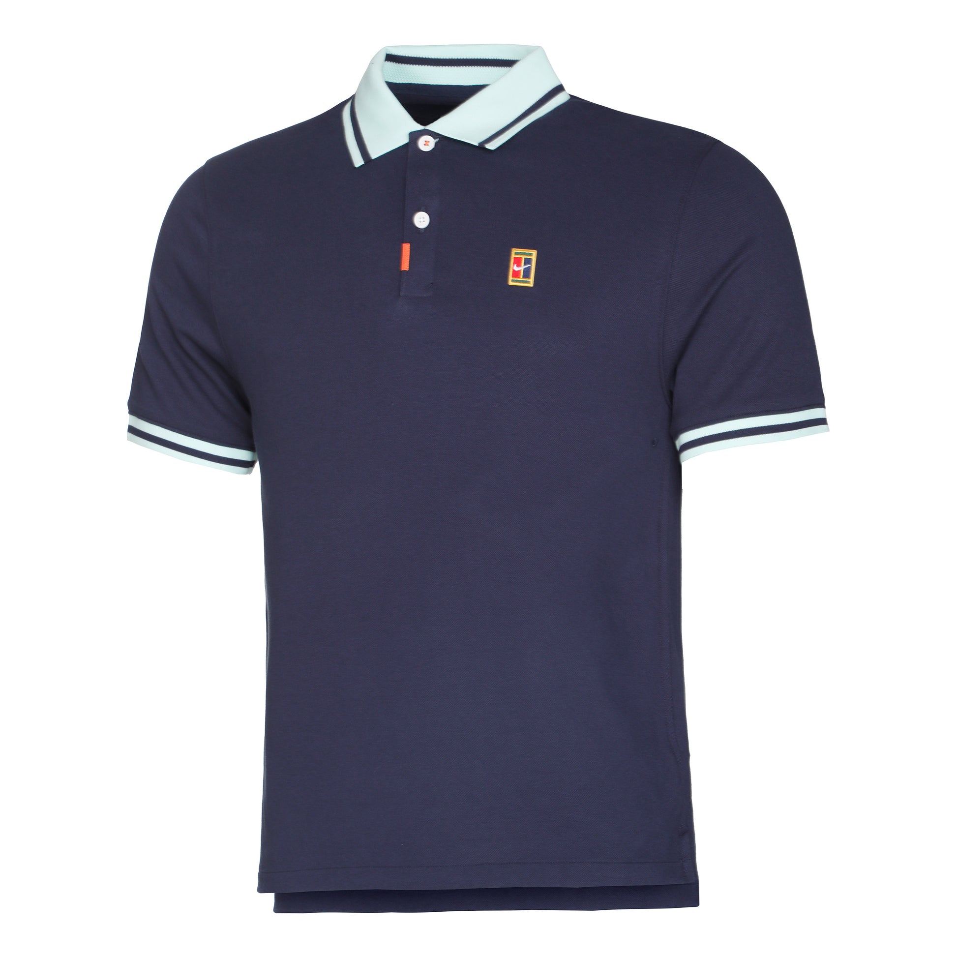 Nike Dri-Fit Heritage Slim 2 Polo Mężczyźni - ciemnoniebieski, mięta