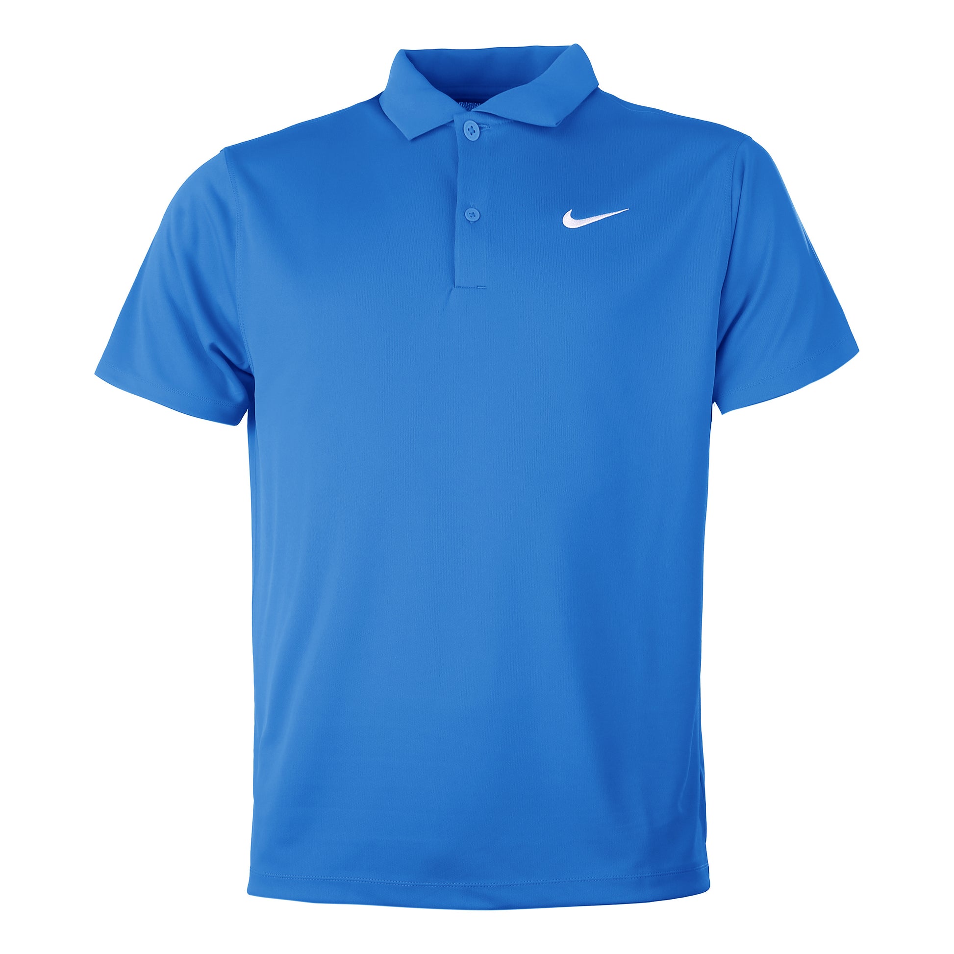 Nike Dri-Fit Victory Court Solid Polo Mężczyźni - niebieski, biały