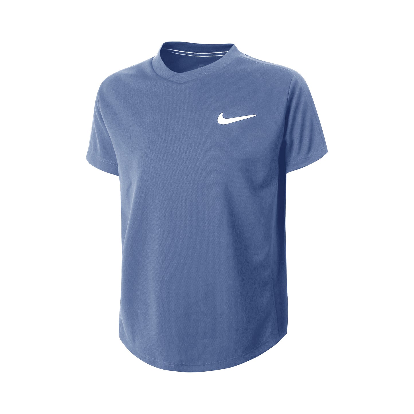 Nike Court Dri-Fit Koszulka Chłopcy - niebiesko-szary, biały