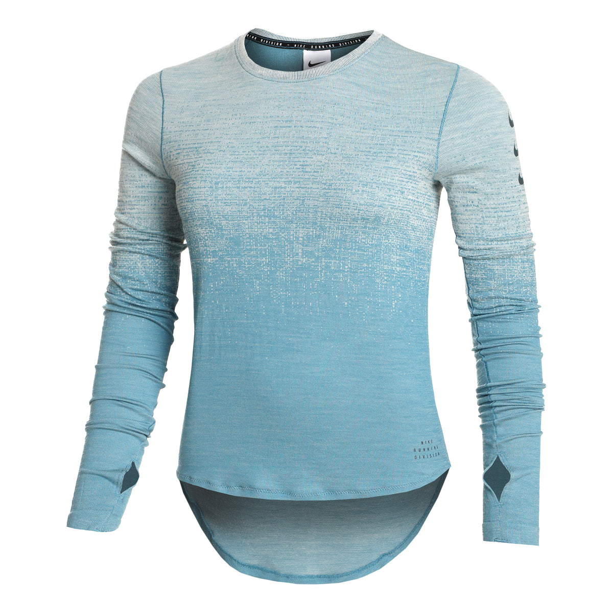 Nike Dri-Fit Run Division Top do biegania Kobiety - niebieski, szary