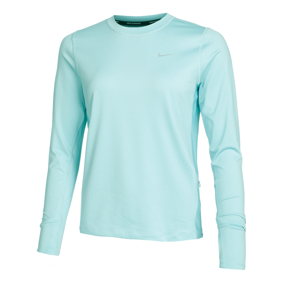 Nike Dri-Fit Element Crew Novelty Top do biegania Kobiety - jasnoniebieski, szary