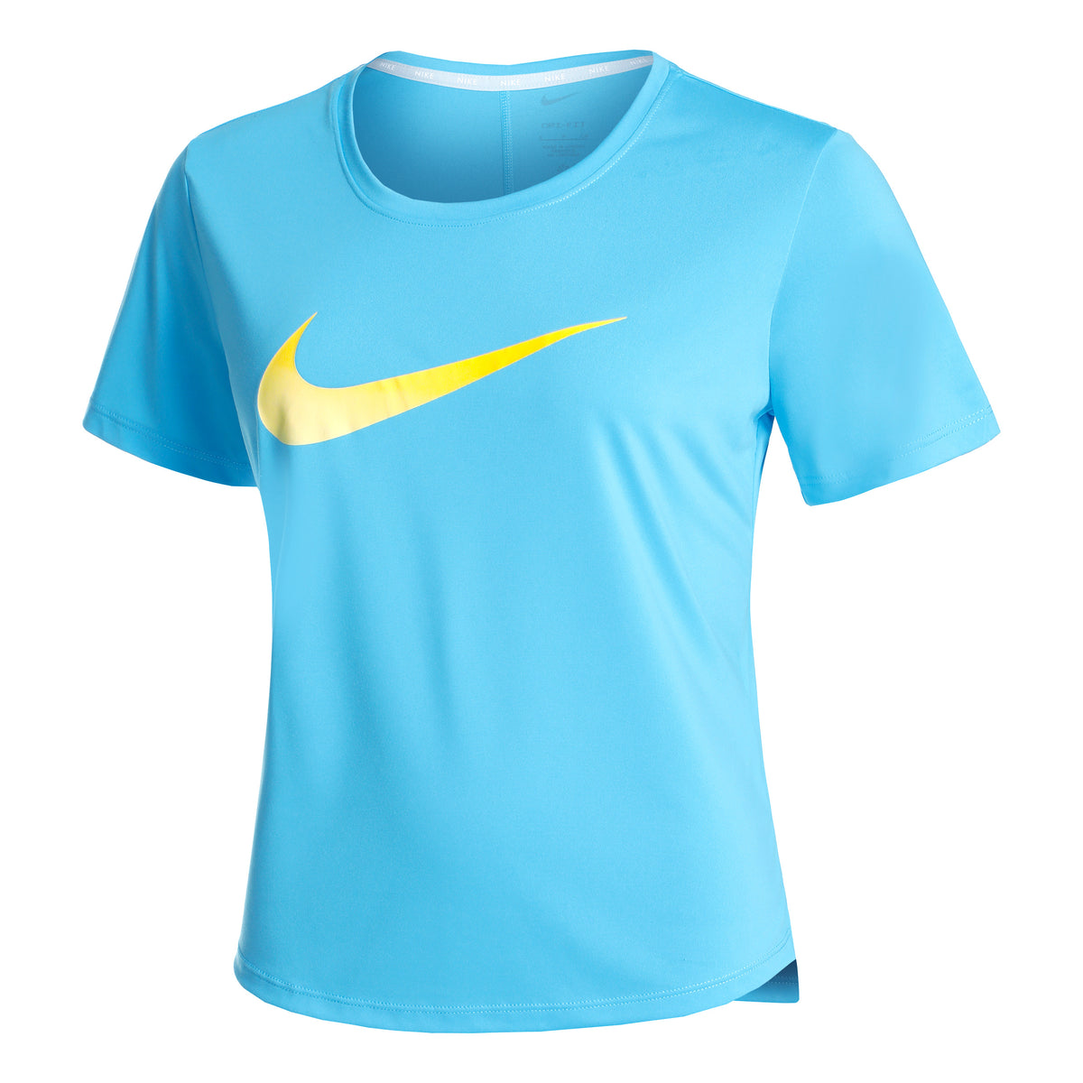 Nike Dri-Fit One Swoosh HBR Koszulka do biegania Kobiety - turkus,