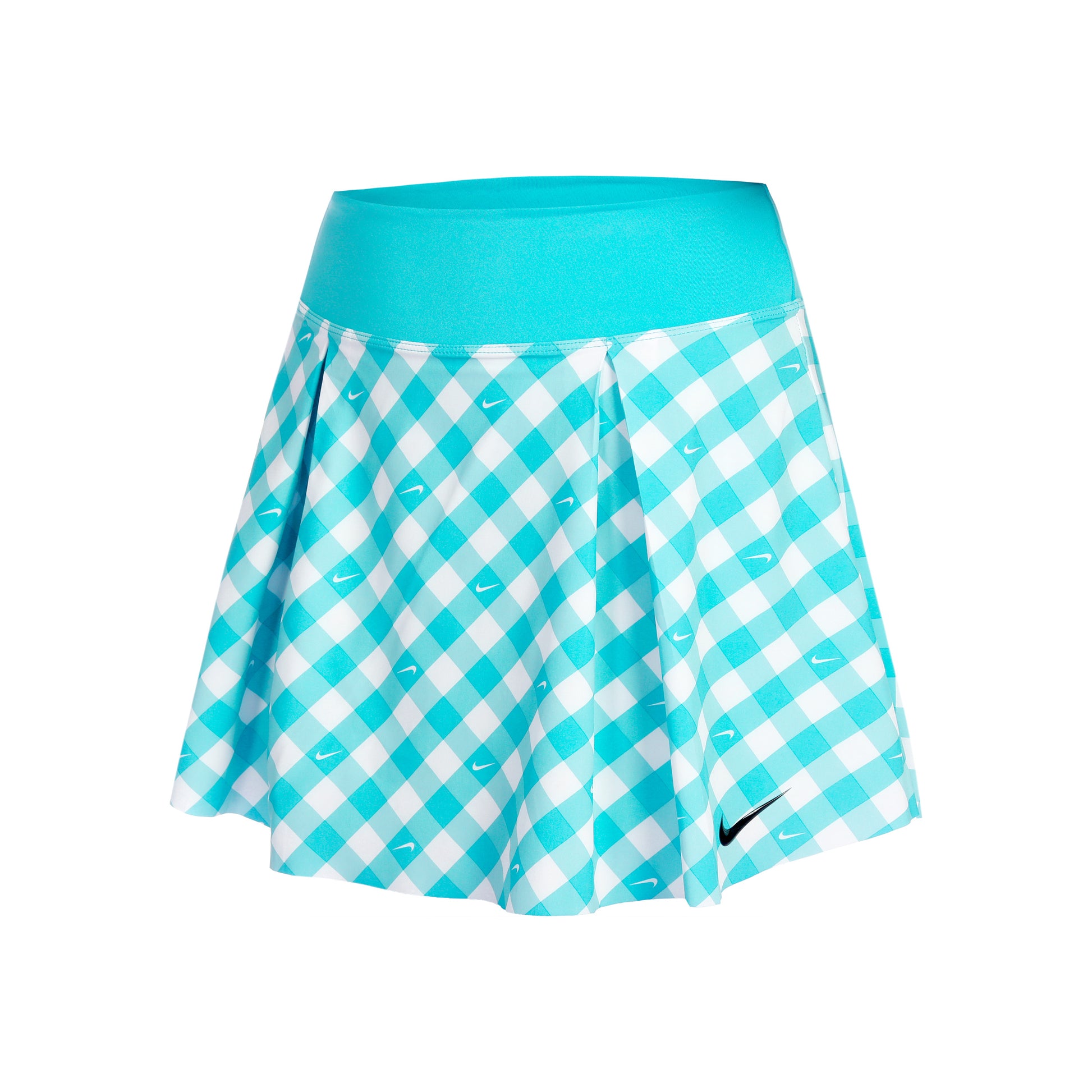 Nike Dri-Fit Club Regular Print Spódnica Kobiety - jasnoniebieski, biały