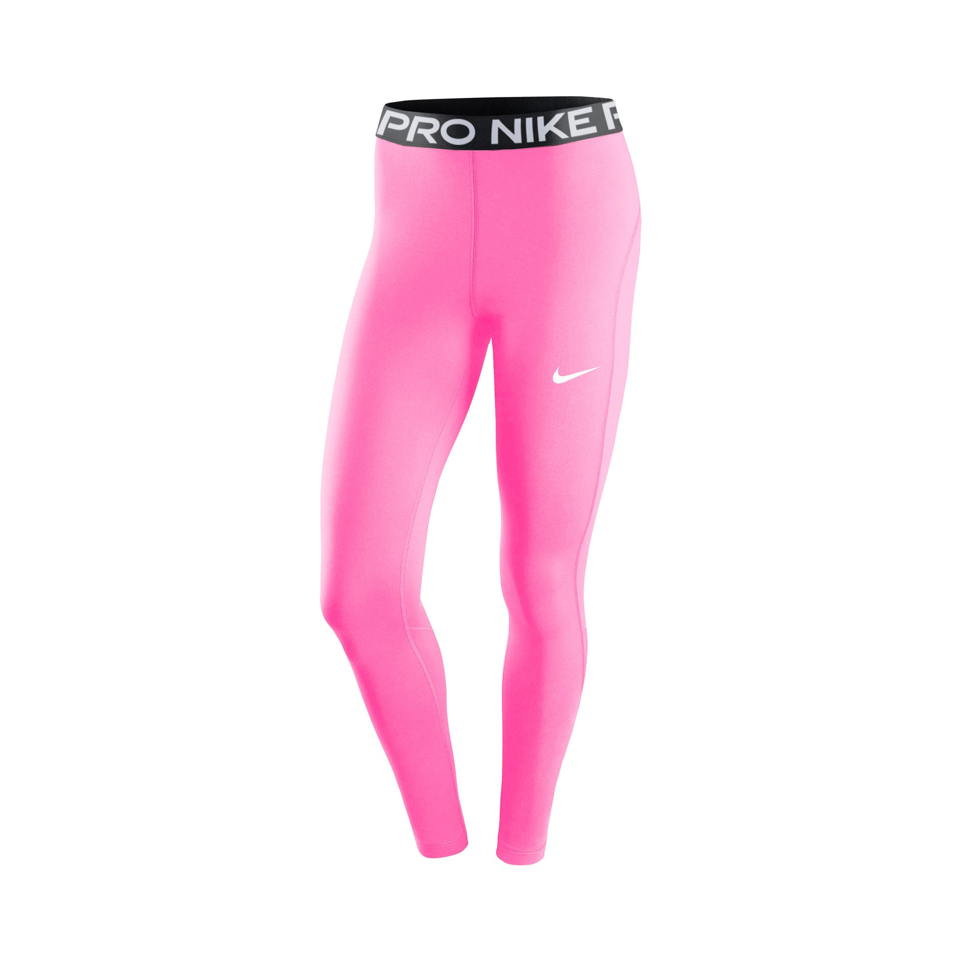 Nike Pro Getry Dziewczynki - neonowy róż, czarny