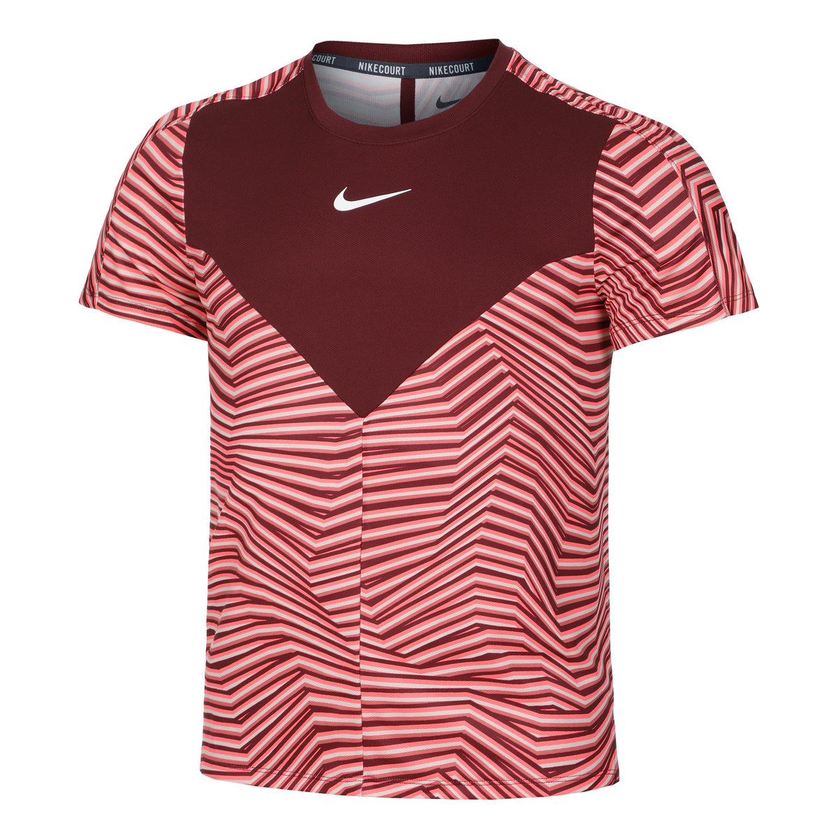 Nike Dri-Fit Court Slam RG Koszulka Mężczyźni - ciemnoczerwony, ciemnoróżowy
