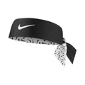 Dri-Fit Head Tie 3.0 Reversible Printed Bandany Unisex - biały, czarny